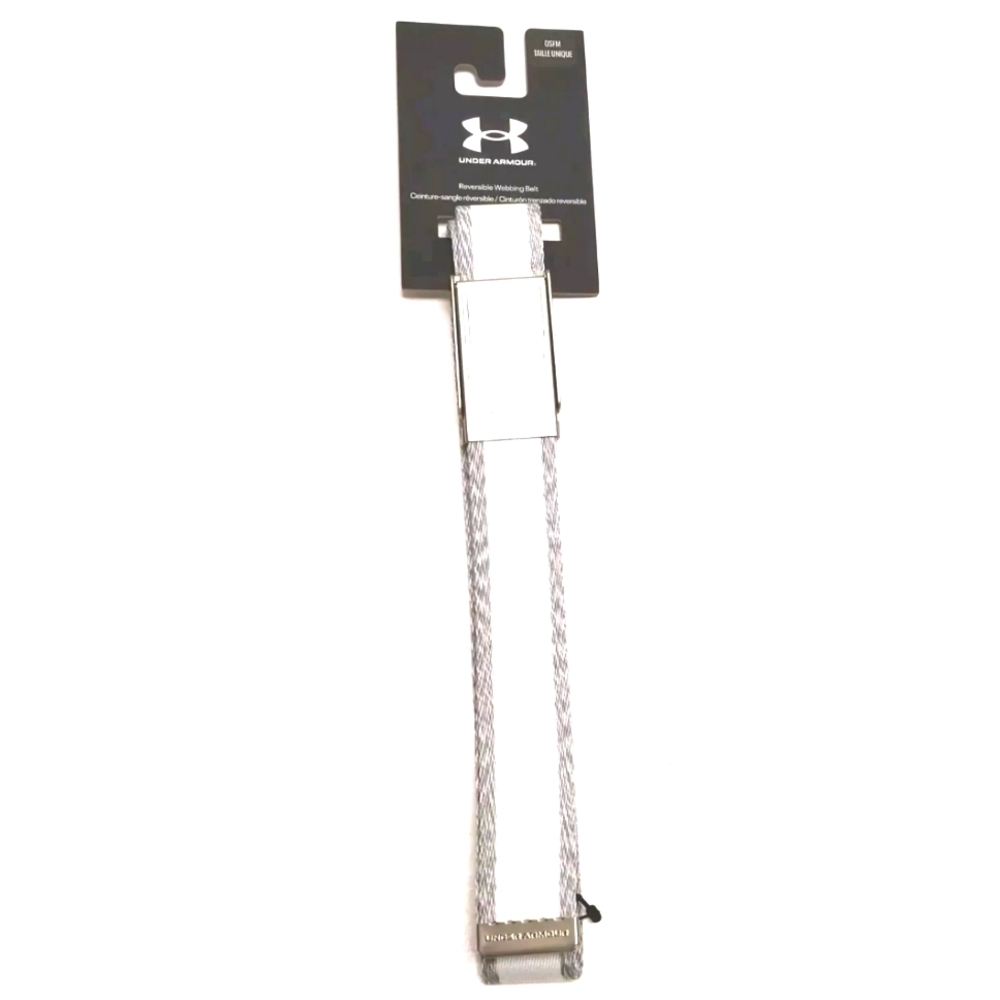 Under Armour Golf White and Gray Belt one size fits all